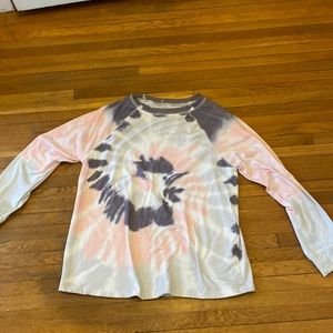 tye-dye long sleeve shirt